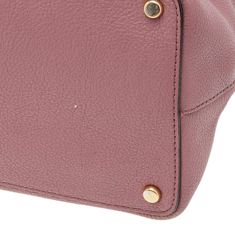 Pre Owned Kate Spade Pink Leather James Street Sparrow Top Handle Bag