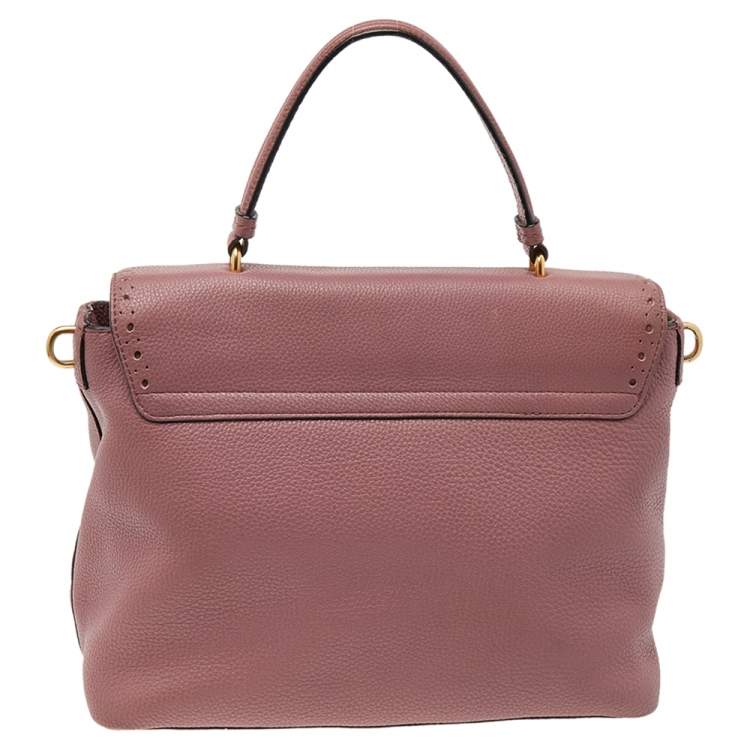 Pre Owned Kate Spade Pink Leather James Street Sparrow Top Handle Bag
