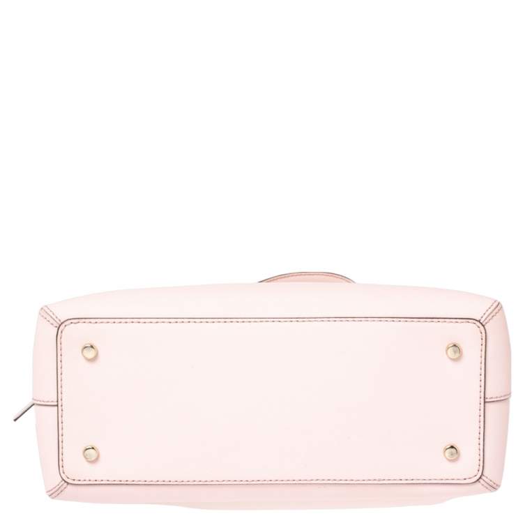 Pre Owned Kate Spade Light Pink Saffiano Leather Cedar Street Maise Satchel