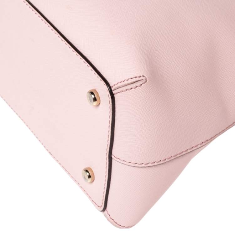 Pre Owned Kate Spade Light Pink Saffiano Leather Cedar Street Maise Satchel