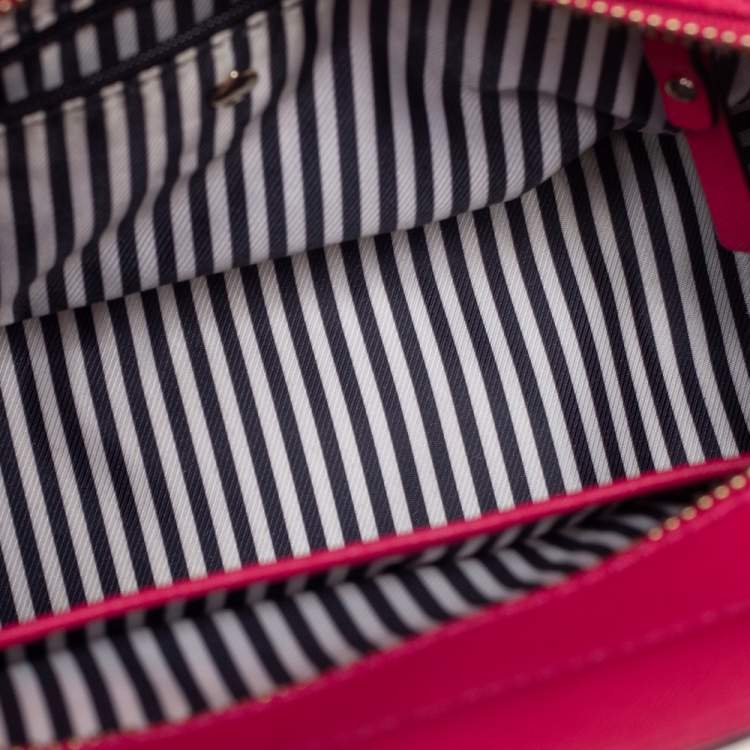 Pre Owned Kate Spade Fuchsia Leather Cameron Street Candace Tote