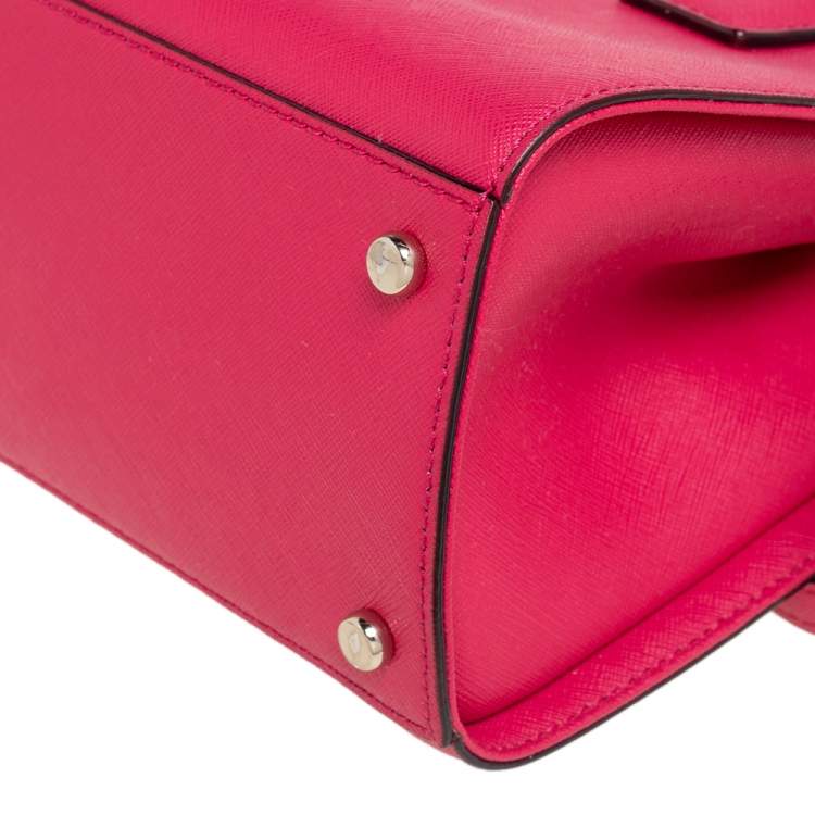 Pre Owned Kate Spade Fuchsia Leather Cameron Street Candace Tote
