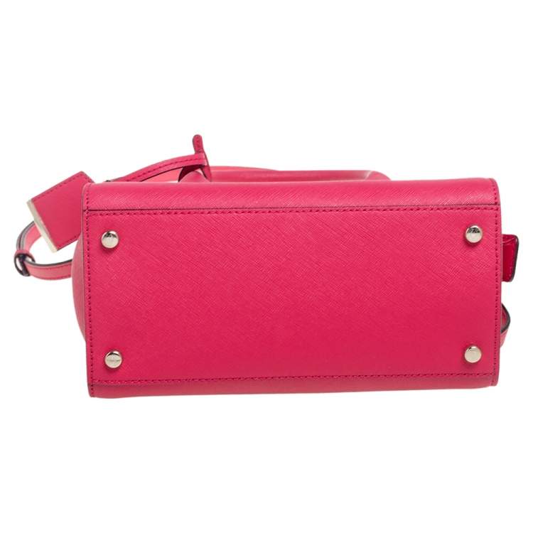 Pre Owned Kate Spade Fuchsia Leather Cameron Street Candace Tote
