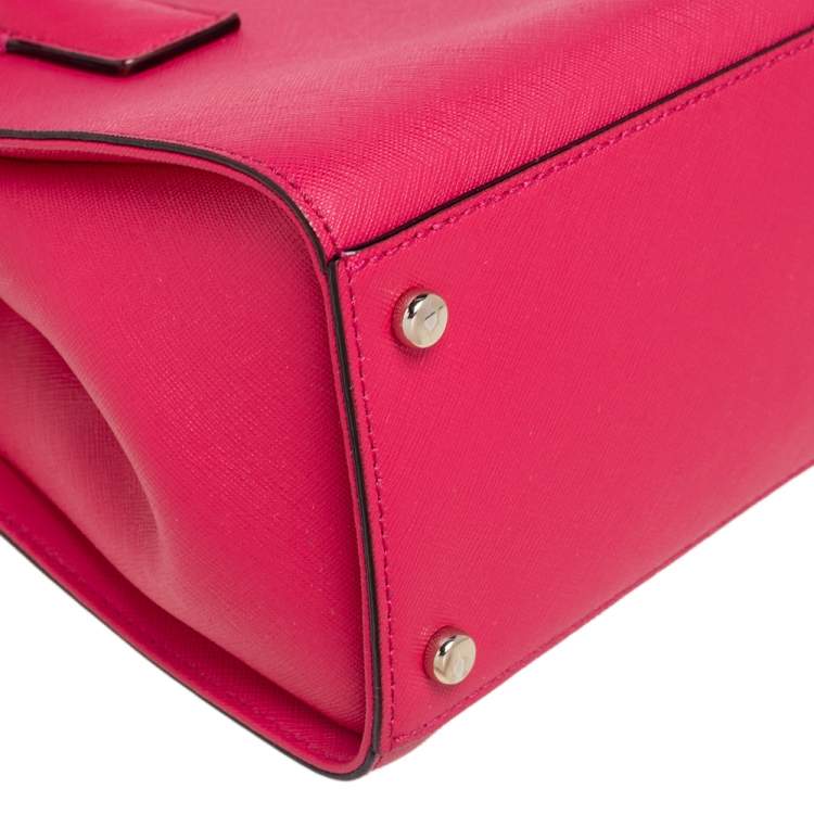 Pre Owned Kate Spade Fuchsia Leather Cameron Street Candace Tote