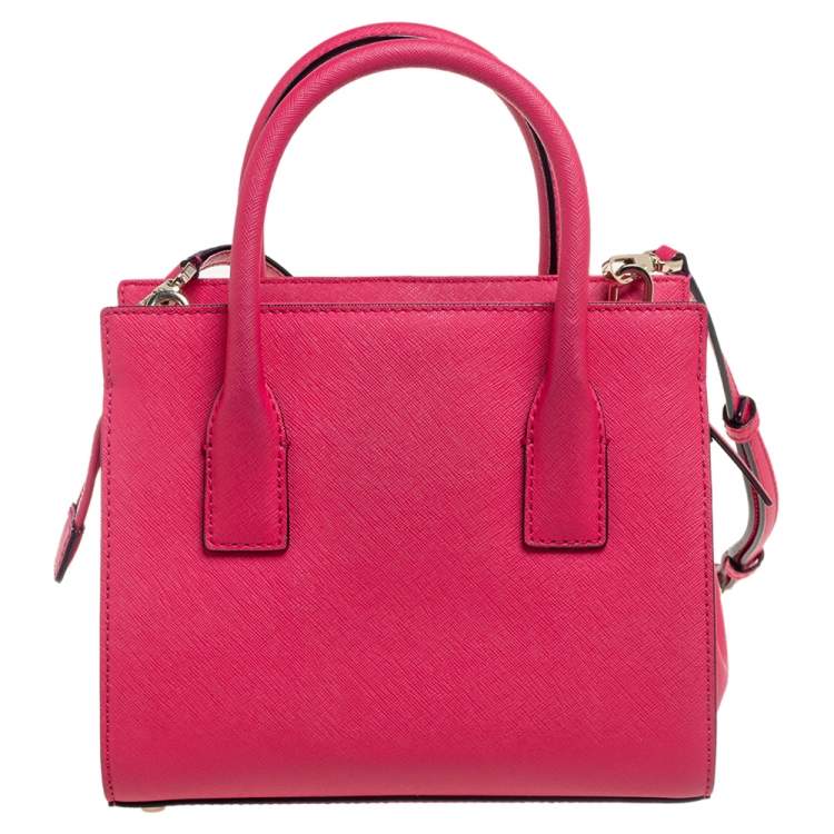Pre Owned Kate Spade Fuchsia Leather Cameron Street Candace Tote