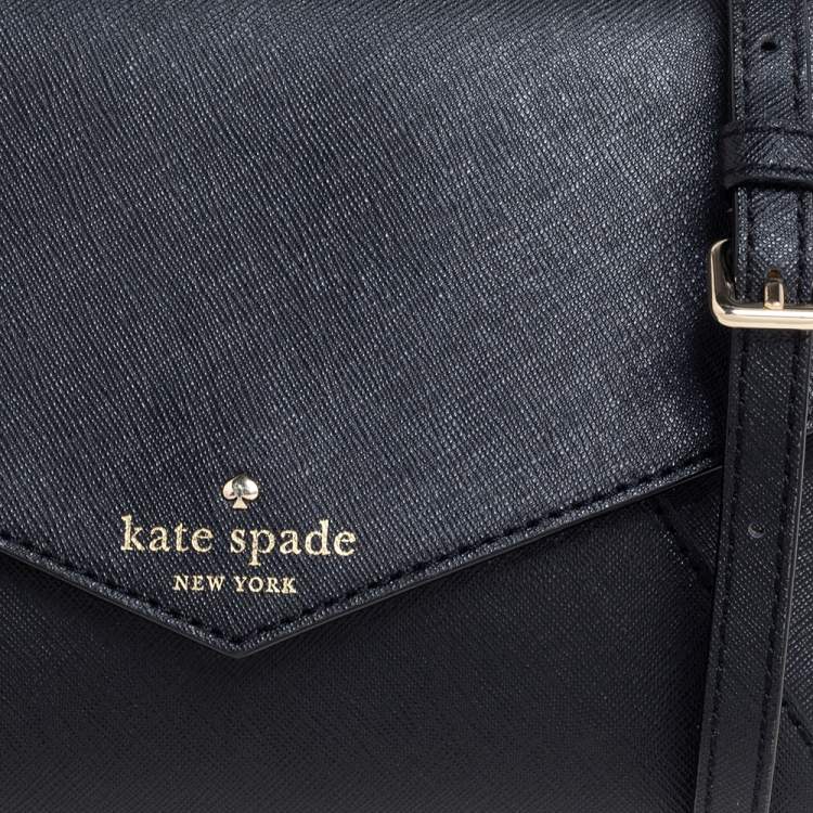 Pre Owned Kate Spade Black Leather Cedar Street Crossbody Bag