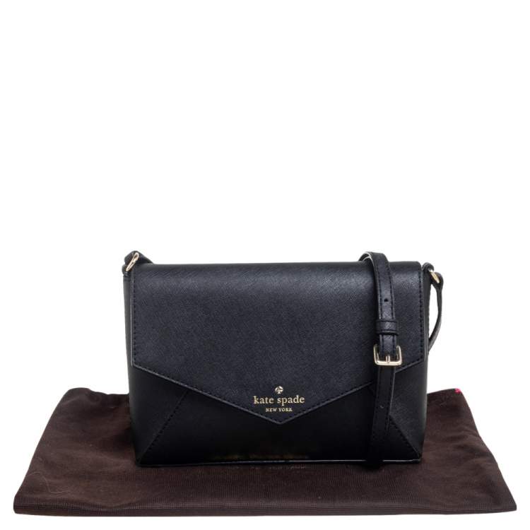 Pre Owned Kate Spade Black Leather Cedar Street Crossbody Bag