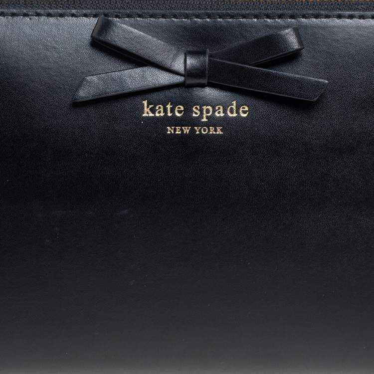 Pre Owned Kate Spade Black Leather Sawyer Street Declan Crossbody Bag