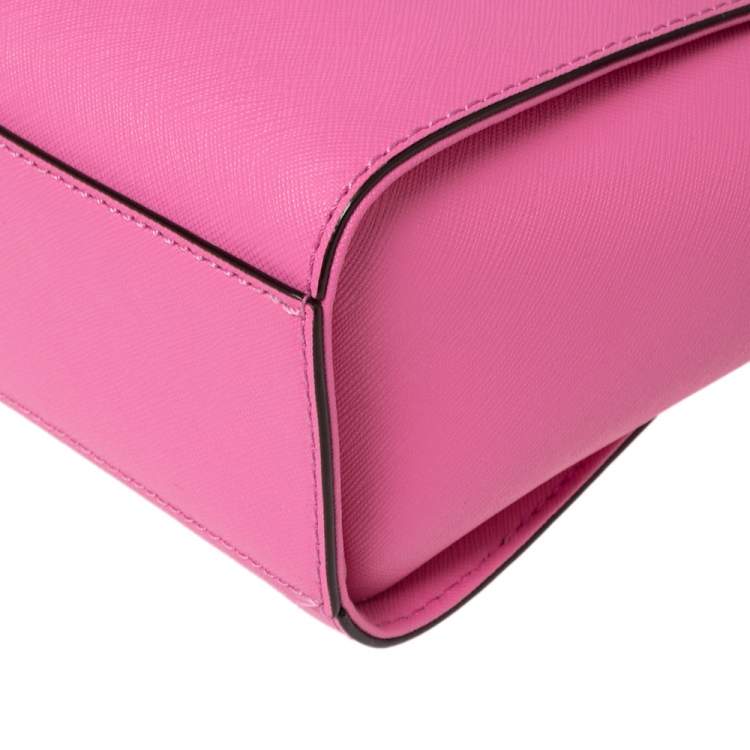 Pre Owned Kate Spade Pink Leather Mini Cedar Street Hayden Tote