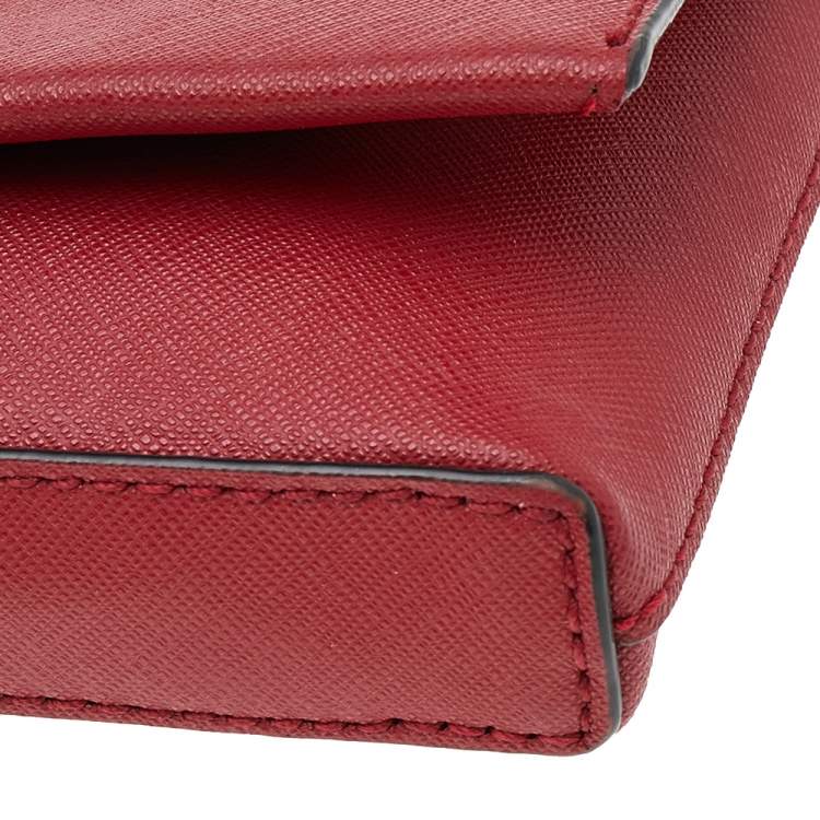 Pre Owned Kate Spade Red Leather Newbury Lane Sally Crossbody Bag
