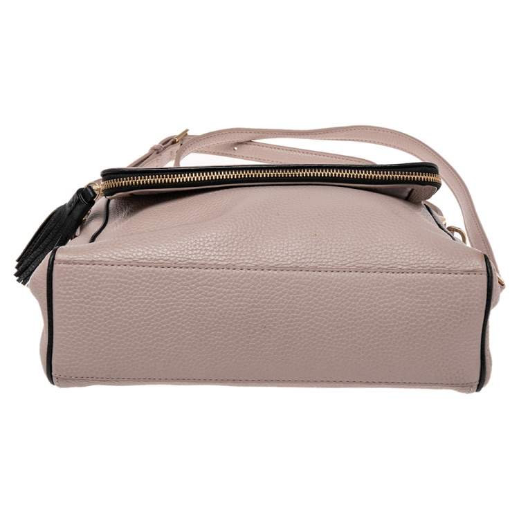 Pre Owned Kate Spade Beige Leather Jackson Flap Shoulder Bag