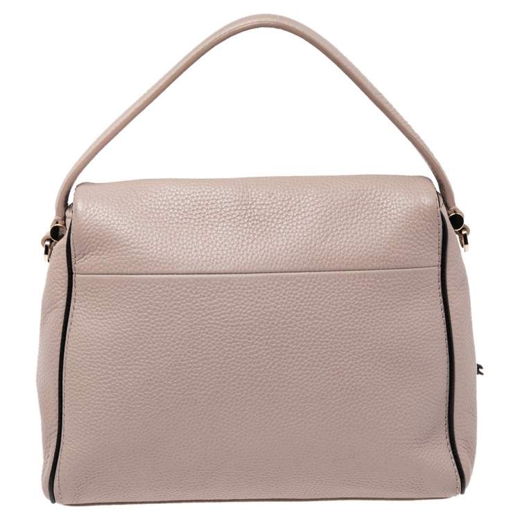 Pre Owned Kate Spade Beige Leather Jackson Flap Shoulder Bag