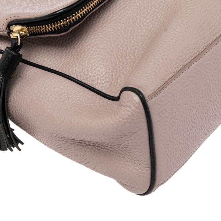 Pre Owned Kate Spade Beige Leather Jackson Flap Shoulder Bag