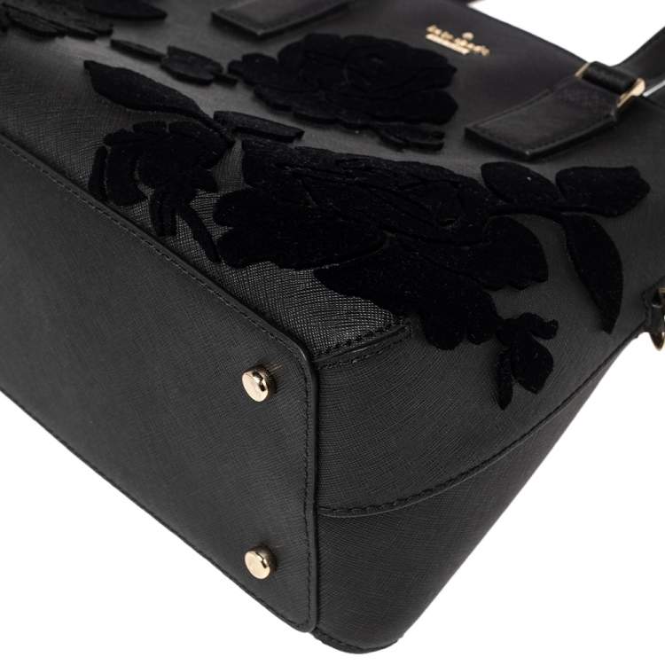 Pre Owned Kate Spade Black Leather Dome Satchel