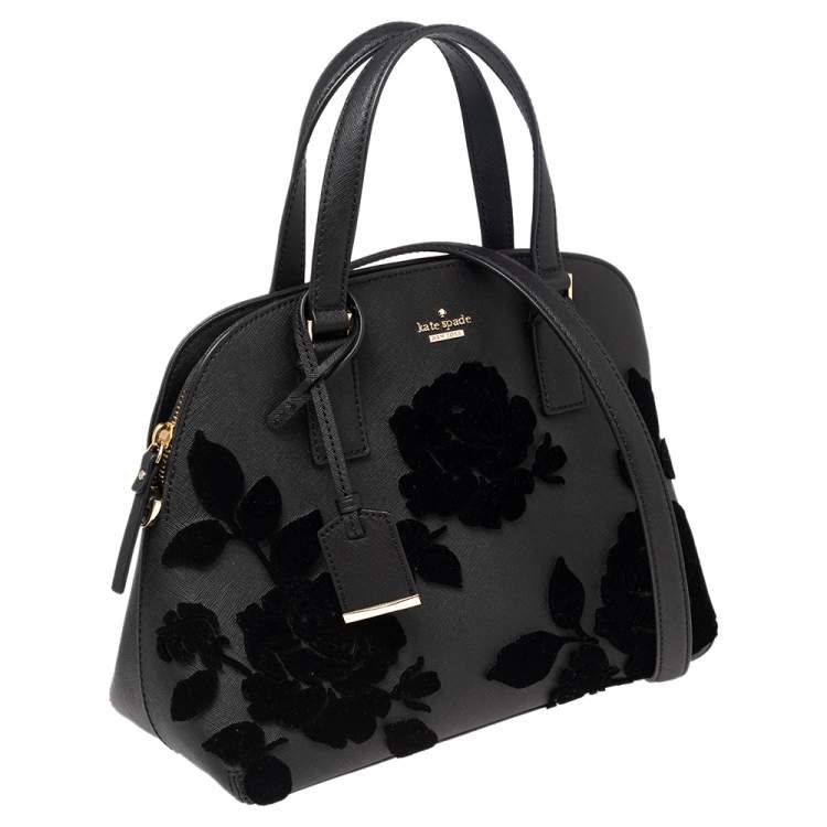 Pre Owned Kate Spade Black Leather Dome Satchel