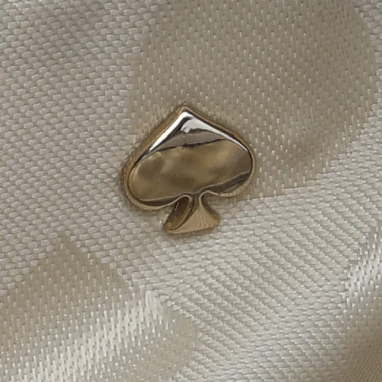 Pre Owned Kate Spade Light Grey Saffiano Leather Maise Dome Satchel