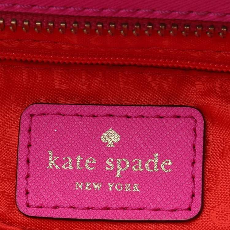 مملوكة مسبقًا Kate Spade Bright Pink Saffiano Leather Zip Tote