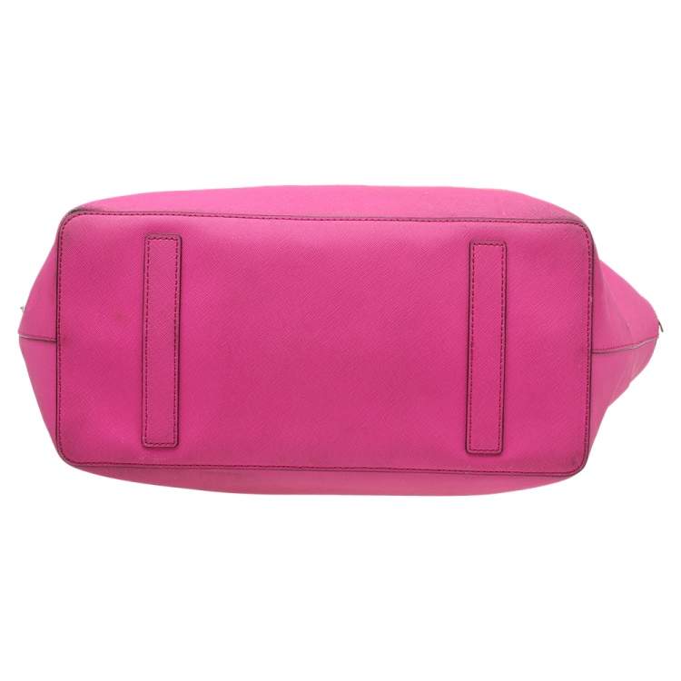 مملوكة مسبقًا Kate Spade Bright Pink Saffiano Leather Zip Tote