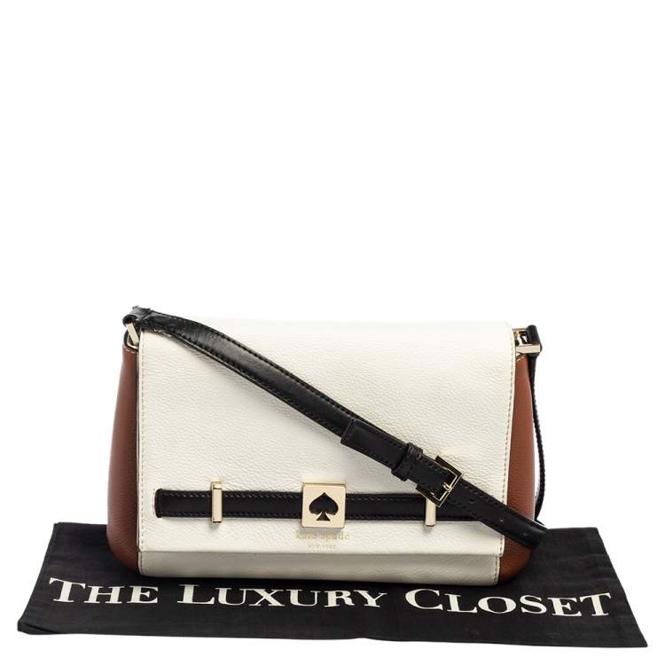 مملوكة مسبقًا Kate Spade Tricolor Leather Loula Houston Street Crossbody Bag