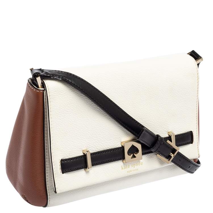 مملوكة مسبقًا Kate Spade Tricolor Leather Loula Houston Street Crossbody Bag