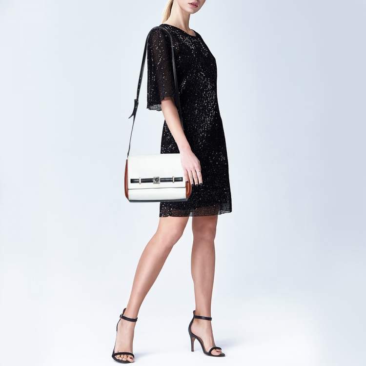مملوكة مسبقًا Kate Spade Tricolor Leather Loula Houston Street Crossbody Bag