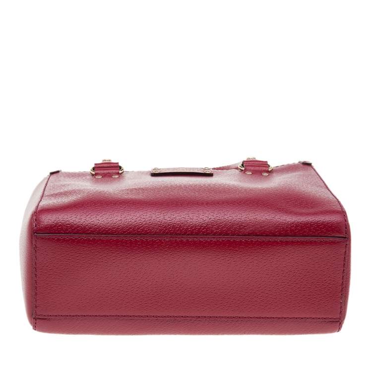 Pre Owned Kate Spade Wine Red Leather Wellesley Shoulder Bag