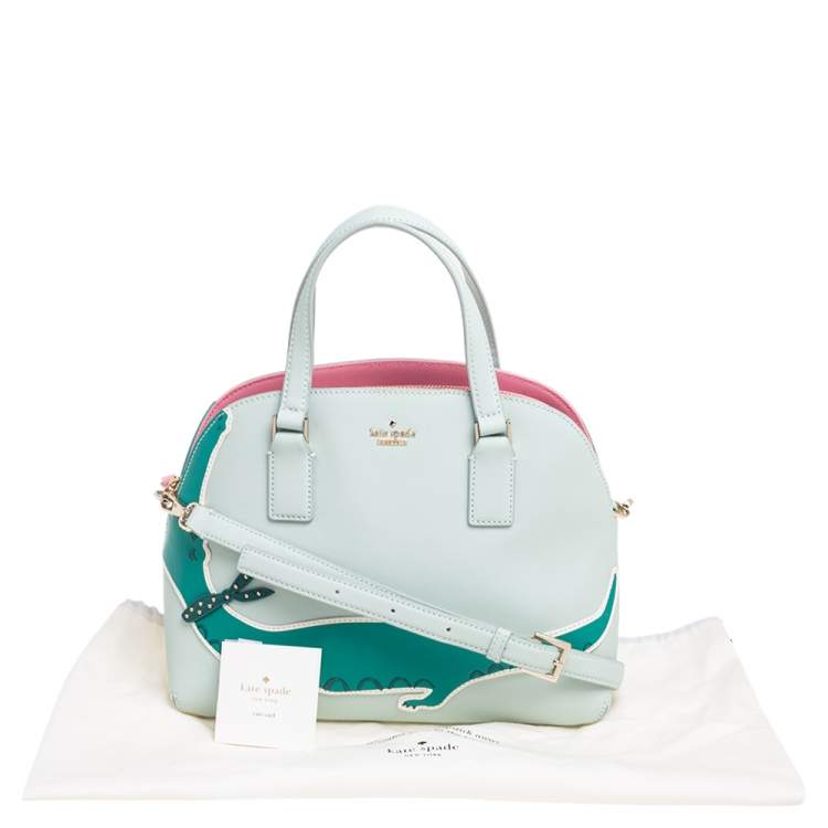 مملوكة مسبقًا Kate Spade Lime Green Leather Gator Hilli Satchel