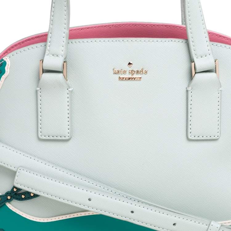 مملوكة مسبقًا Kate Spade Lime Green Leather Gator Hilli Satchel