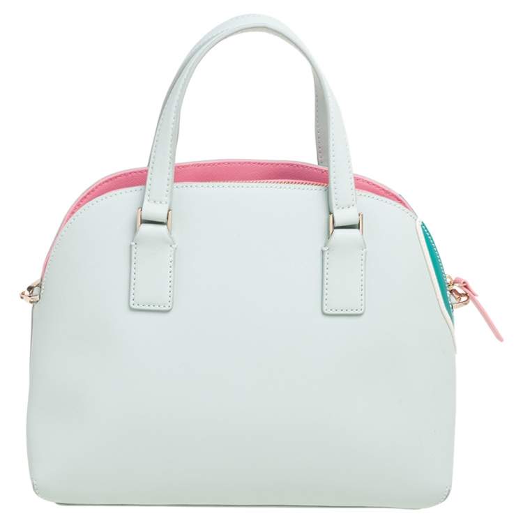 مملوكة مسبقًا Kate Spade Lime Green Leather Gator Hilli Satchel