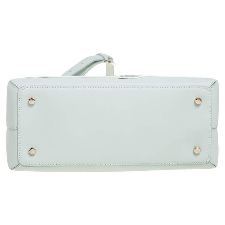 مملوكة مسبقًا Kate Spade Lime Green Leather Gator Hilli Satchel