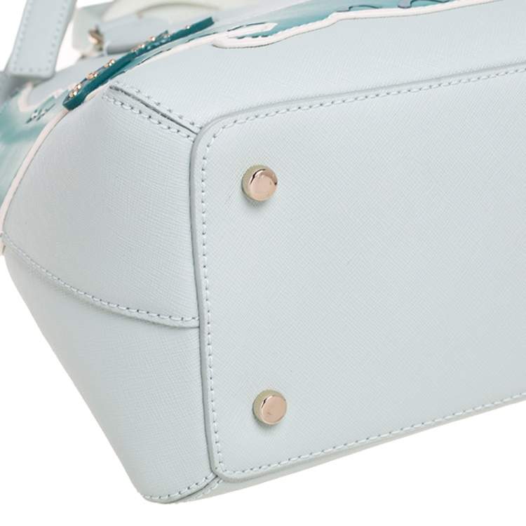 مملوكة مسبقًا Kate Spade Lime Green Leather Gator Hilli Satchel