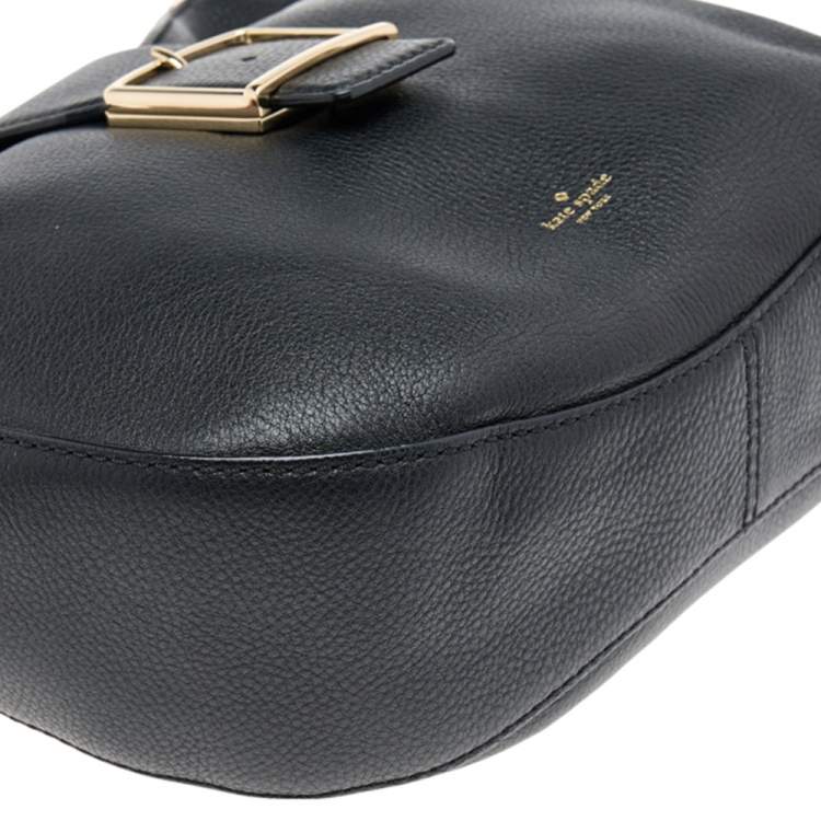 Pre Owned Kate Spade Black Leather Healy Lane Lilith Hobo