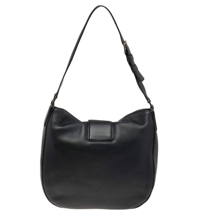Pre Owned Kate Spade Black Leather Healy Lane Lilith Hobo