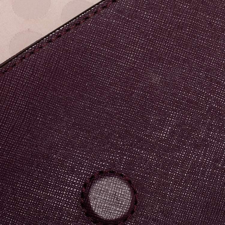 Pre Owned Kate Spade Plum Leather Cedar Street Magnolia Crossbody Bag