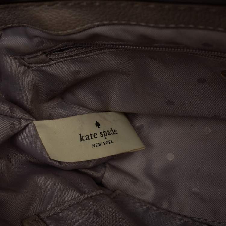 Pre Owned Kate Spade Lilac Leather Bell Lane Kyleigh Satchel