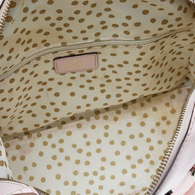 Pre Owned Kate Spade Pink Leather Wellesley Alessa Satchel