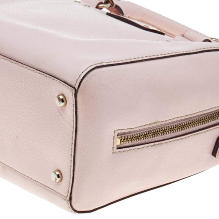 Pre Owned Kate Spade Pink Leather Wellesley Alessa Satchel