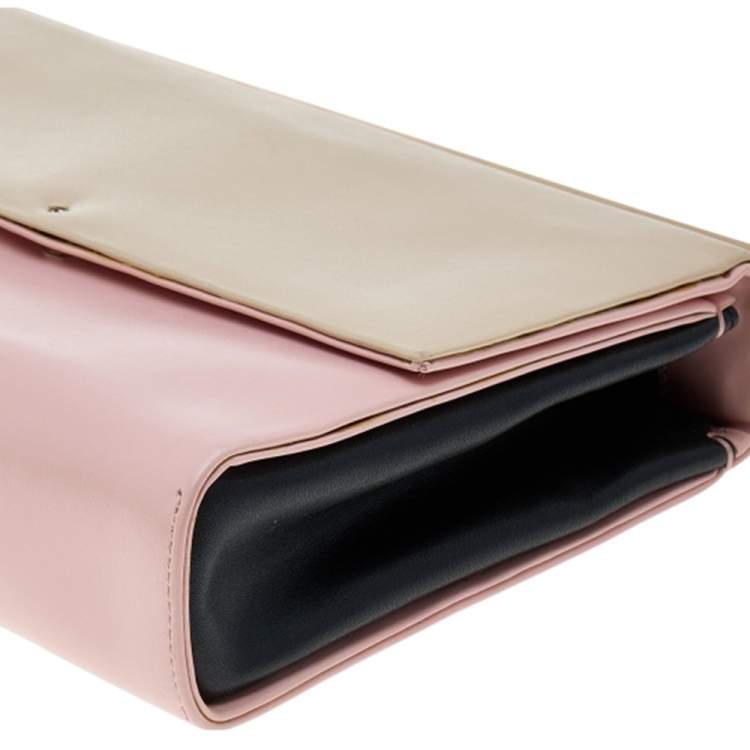 Pre Owned Kate Spade Multicolor Leather Frame Clutch