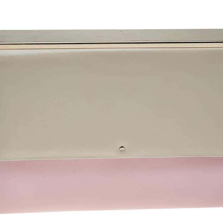Pre Owned Kate Spade Multicolor Leather Frame Clutch
