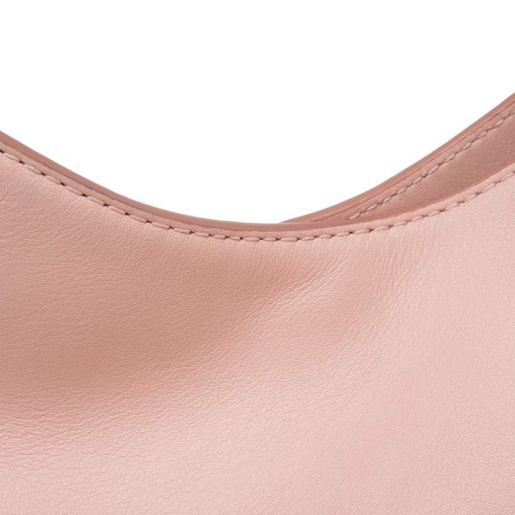 Pre Owned Kate Spade Light Pink Leather Snap Hobo