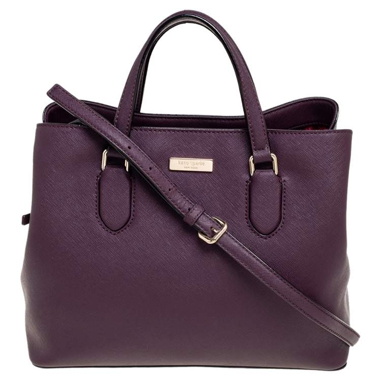 kate spade deep plum handbag