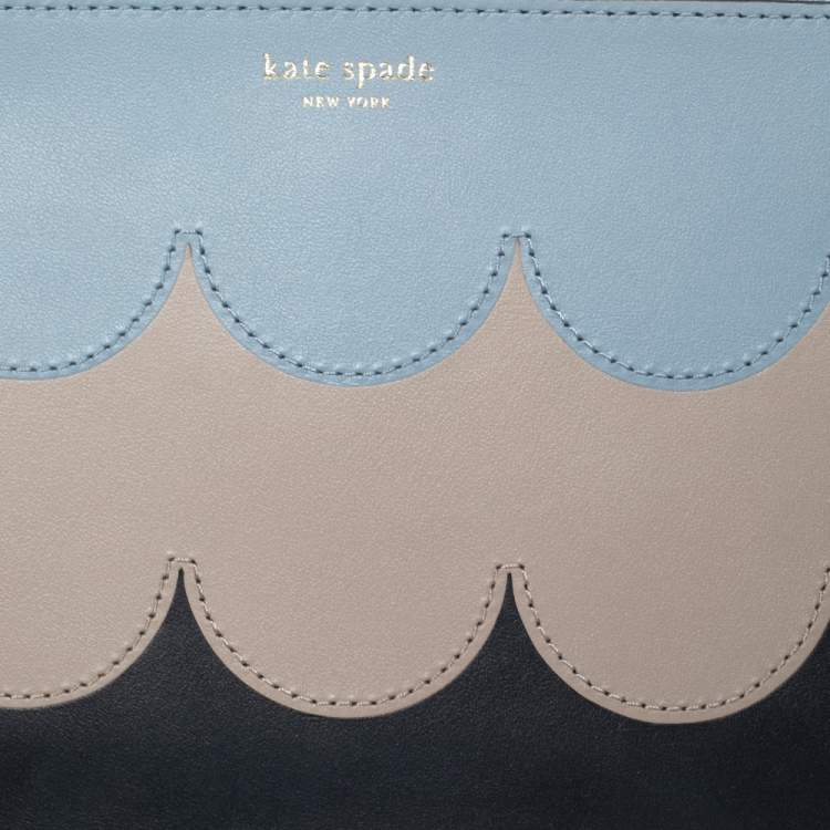 Pre Owned Kate Spade Multicolor Leather Intarsia Wristlet