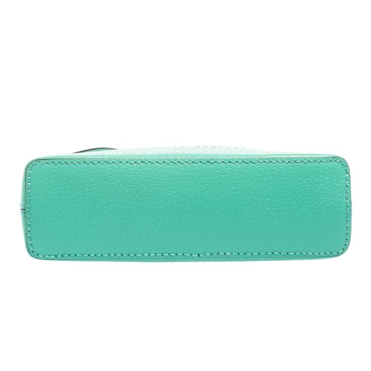 Pre Owned Kate Spade Green Leather Satchel
