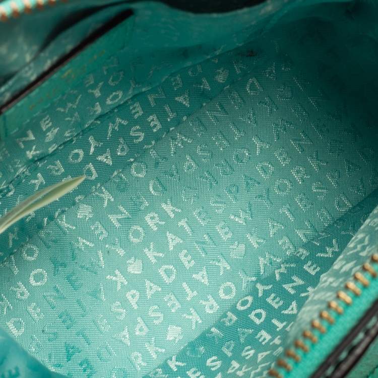 Pre Owned Kate Spade Green Leather Satchel