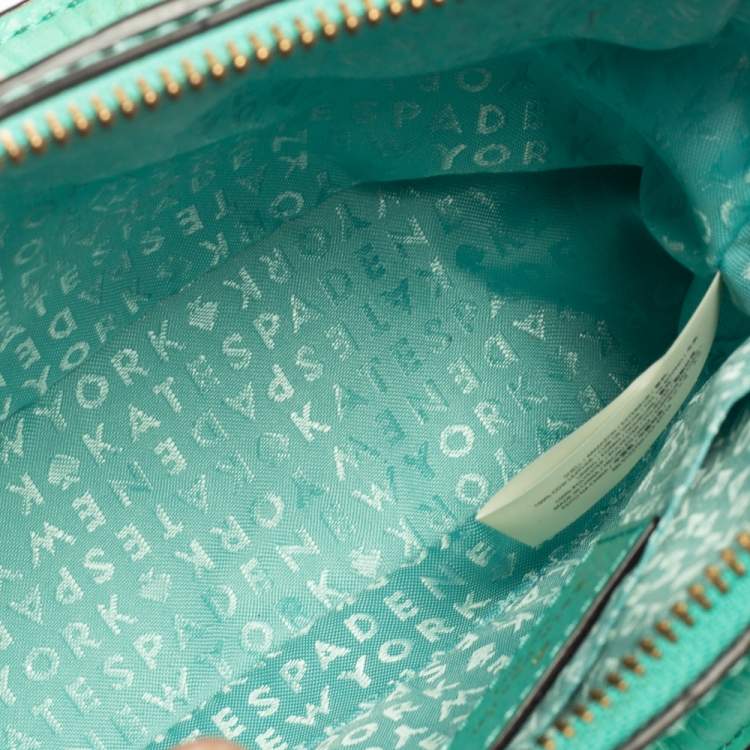 Pre Owned Kate Spade Green Leather Satchel