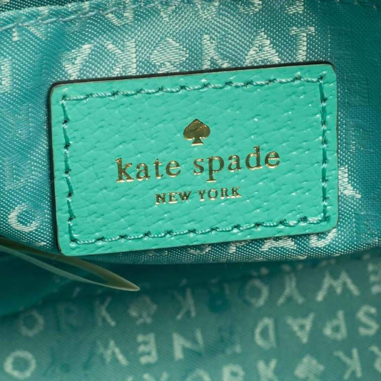 Pre Owned Kate Spade Green Leather Satchel
