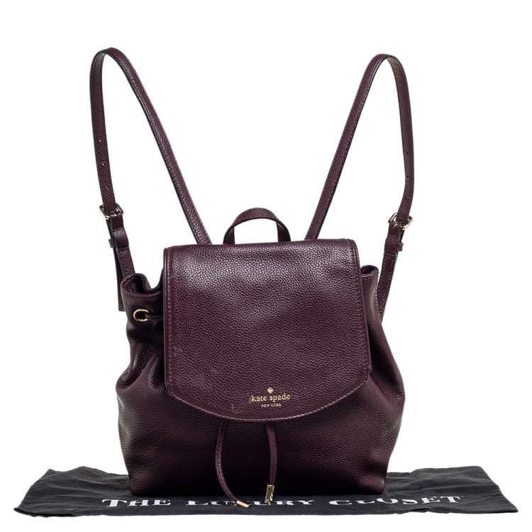 kate spade maroon backpack