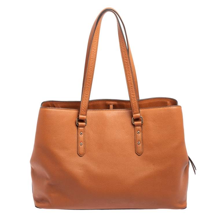Pre Owned Kate Spade Brown Leather Larchmont Avenue Evangelie Satchel