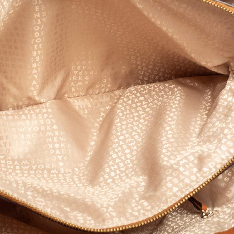 Pre Owned Kate Spade Brown Leather Larchmont Avenue Evangelie Satchel