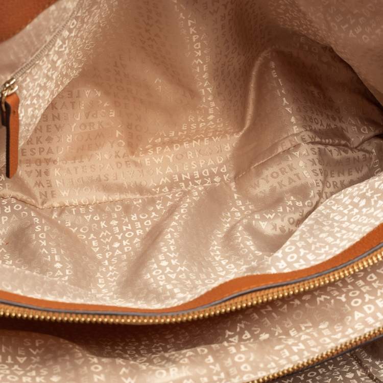 Pre Owned Kate Spade Brown Leather Larchmont Avenue Evangelie Satchel
